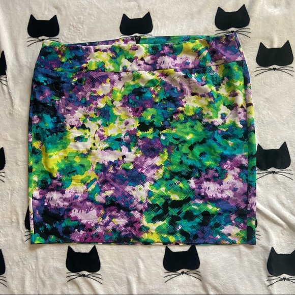 NWT Lane Bryant Watercolor Skirt Size 28 - Picture 1 of 4